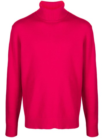 Roberto Collina - roll-neck merino wool jumper - men - Wool/Cashmere - 54 - Pink