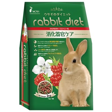rabbit diet 愛兔 窈窕飼料 3kg  1袋