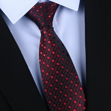 酒紅真絲領帶紅色8CM 男士正裝商務新郎結婚婚禮職業手打桑蠶絲