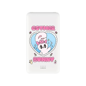 【TOXOXO】艾絲樂小兔｜心心映像：雙線快充10000mAh行動電源