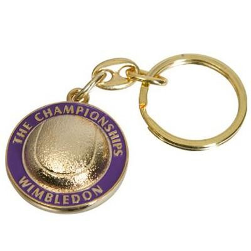 最安値挑戦中 ネコポス250円 Wimbledon(ウィンブルドン) オフィシャル商品 ロゴキーホルダー 全英オープンテニス | LINEショッピング