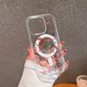 KT貓 iphone 16 適用於iPhone11 12 13 14 15 16ProMax 蘋果 磁吸 防摔 手機殼