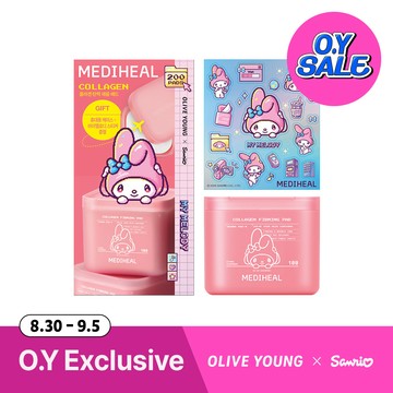 [Sanrio EDITION] MEDIHEAL Toner 100 Pads Double (+Portable Case+Sticker) (3 Options)