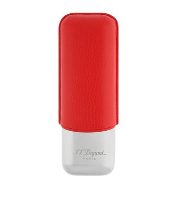 S. T. Dupont Calf Leather 2-Cigar Case