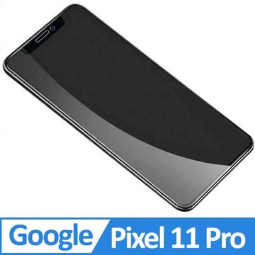 Google Pixel 11 Pro 指紋辯識 2.5D曲面滿版 9H防爆鋼化玻璃保護貼 黑色