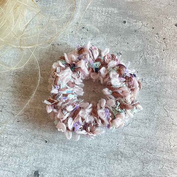 棉花糖可可髮圈