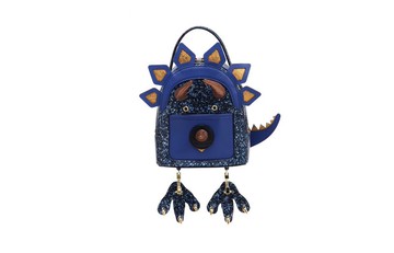 Little Mons織物鑲牛皮革背囊 免運 聖誕