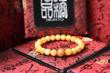 原礦天然緬甸黃玉手珠 8mm 六道木隔珠 手鍊 飾品 客製化串珠設計