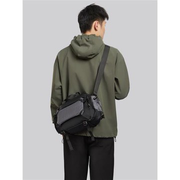 輕量化戶外徒步登山包男小背包多功能斜挎包旅游輕便騎行腰包胸包