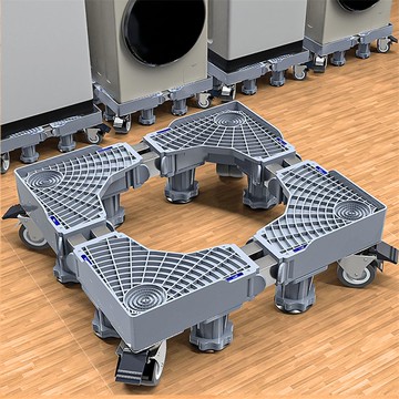 洗衣機底座架 海爾美的全自動洗衣機底座滾筒通用移動墊高萬向輪加高底座