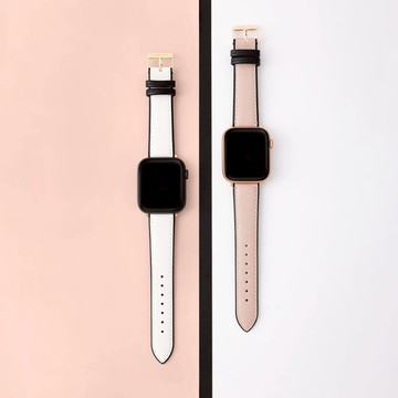 【NINE WEST】Apple watch 人造皮革蘋果錶帶 豆沙粉 38/40/41mm