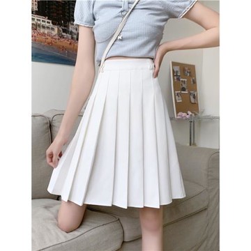 大碼百褶裙女夏季微胖mm復古顯瘦包臀a字裙甜美百搭學生短裙200斤