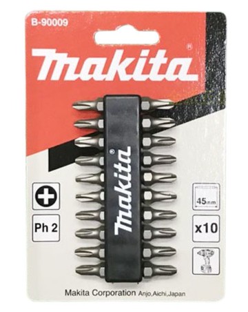 MAKITA 牧田 B-90009 十字起子組 起子頭 2# 45mm 雙頭 雙頭十字 電動起子頭 10支入 台灣製 配件