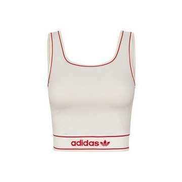 Adidas WAISTBAND TANK 女款 米白色 運動 休閒 健身 訓練 背心 LF4591