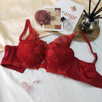 【曼黛瑪璉】紓壓包覆內衣 A80.C70.C75.C80 罩杯(千葉紅)
