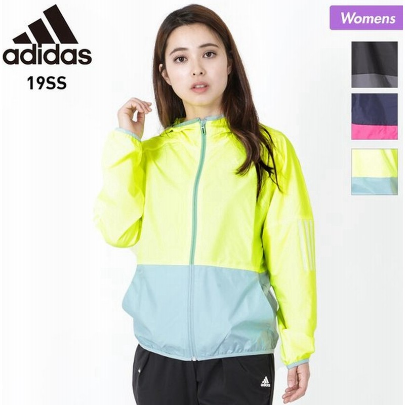 Adidas アディダス レディース ウィンドブレーカー シェルジャケット ジップ フード付き ジャンバー ランニング スポーツウェア アウタージャケット Ftk38 通販 Lineポイント最大0 5 Get Lineショッピング