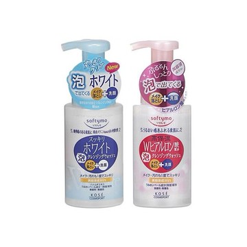 Kose 高絲~Softymo 嫩白卸粧洗顏慕絲／玻尿酸卸粧潔顏慕絲(200ml) 款式可選