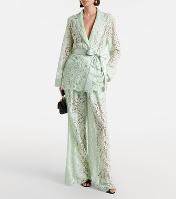 Dolce & Gabbana Belted lace blazer