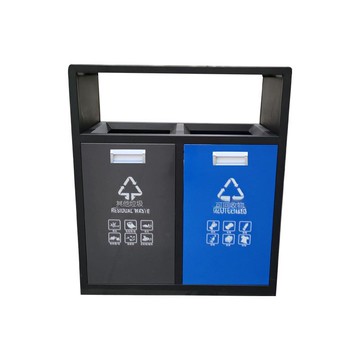 批發環衛垃圾桶街道小區路邊鍍鋅板垃圾桶戶外二三四分類垃圾桶[DD080109]