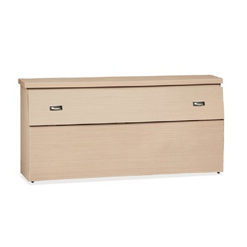 ASSARI-收納床頭箱-雙人5尺白橡