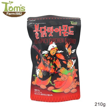 韓國 Toms Gilim 火辣雞杏仁果(210g) 【庫奇小舖】