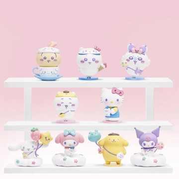 免運速達🎇Miniso名創優品吉伊卡哇聯名三麗鷗sanrio家族系列盲盒周邊 烏薩奇小八美樂蒂玩偶公仔