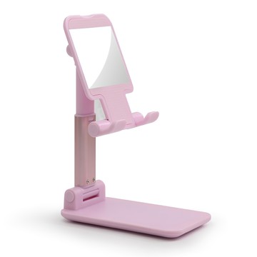 鋁合金可伸縮雙摺疊支架  1個  粉色  ZF811