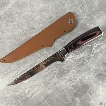 日本進口健次郎作5cr15mov錘紋鍛打剔骨刀切刀屠宰剝皮殺豬刀