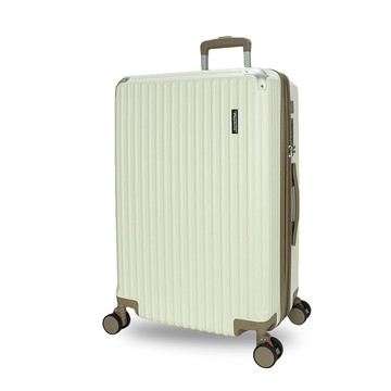 DF travel - 佛羅倫薩 ABS耐磨附杯架TSA內崁式海關密碼鎖 USB 雙排靜音飛機輪20吋行李箱-多色可選