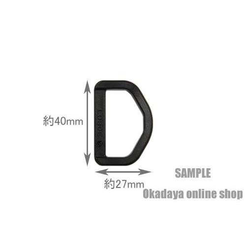 YKK プラスチックパーツ Dカン 30mm幅テープ用 白 入 4a