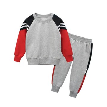 品牌童裝2025秋裝兩件套韓版兒童純棉小毛圈套裝長袖衣服運動褲子