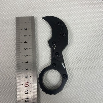 【原野】迷你機械摺疊爪刀戶外便攜隨身小刀指環EDC迷你小刀科技感新款