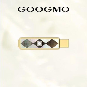 GOOGMO西西里婭系列鍍18k金劉海夾發夾前額邊夾側邊一字夾鴨嘴夾