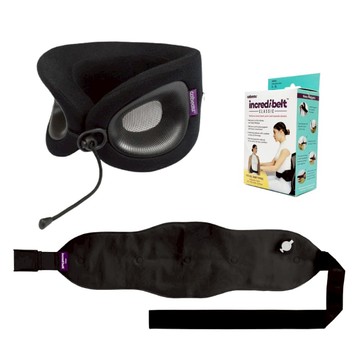 X頸枕+護腰帶經典嘴吹版 水晶紫