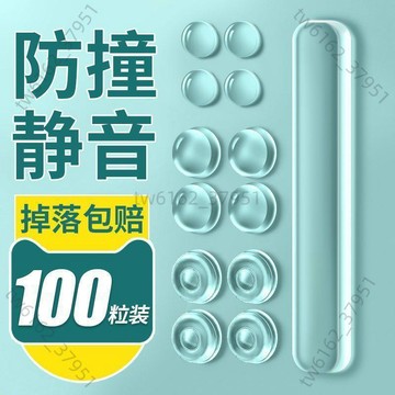 【臺灣有貨 免運】門把手防撞墊硅膠冰箱門擋貼櫃門後防碰撞神器靜音顆粒加厚防撞條