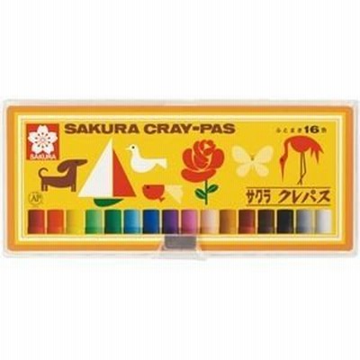 ds-2301504 （まとめ）サクラクレパス クレパス 太巻ソフトケース入 16色セット LP16S 1パック【×10セット】 (ds2301504)