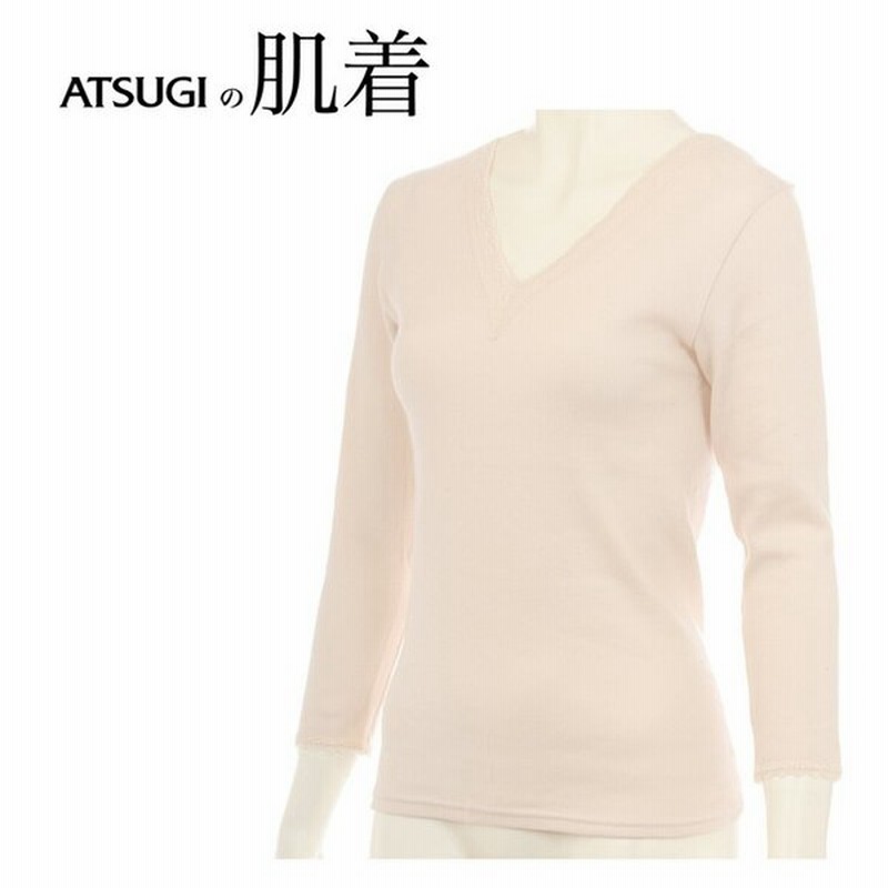 インナー レディース アツギ 肌着 8分袖 ns 綿 100 スムース 暖かい 長袖 冬 防寒 通販 Lineポイント最大get Lineショッピング