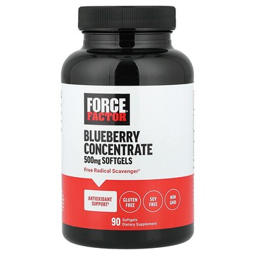 Force Factor, 藍莓濃縮物，500 毫克，90 粒軟膠囊