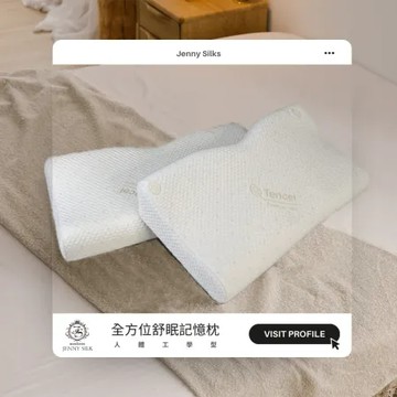 Jenny Silk全方位平衡機能舒眠枕【1入】【JENNY SILK蓁妮絲居家生活精品旗艦館】