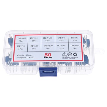 新品10種50只IRF系列場效應管直插MOS三極管維修電子配件混裝套件