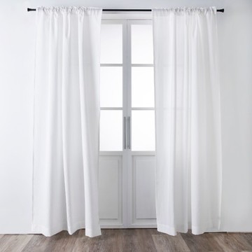 奧可利皺紗落地窗簾270x230cm 瓷石白