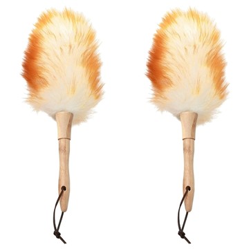 Nature Living 羊毛除塵撢 掸毛長約18cm 手柄長約16cm  刷毛型  2支