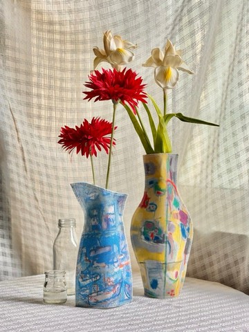 廖繼春 藝術布面花器