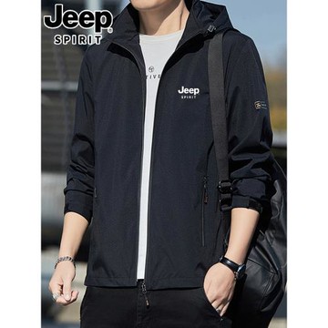 JEEP吉普夾克男春裝潮牌痞帥韓版潮流2025新款春季上衣服外套春秋