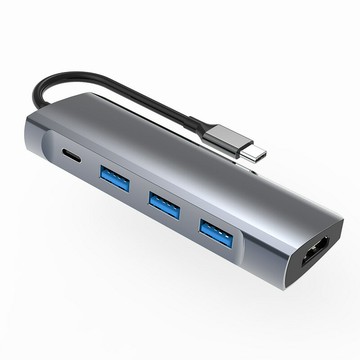 擴展塢 USB-C 多功能筆電擴展底座 HDMI TYPE-C轉HDMI擴展塢USB3.0集線器PD快充TYPE-C五合一擴展塢