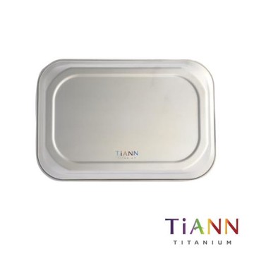 【TiANN 鈦安純鈦餐具】純鈦 鈦烤盤/餐盤/蒸盤/小鈦砧板/鈦蓋/抗菌多功能鈦盤  1入