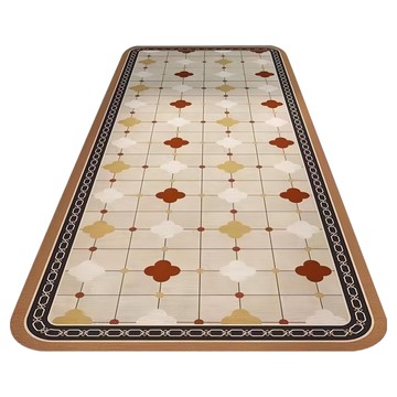 德利生活 廚房清新吸水軟地墊 120 x 40cm 米色  1個