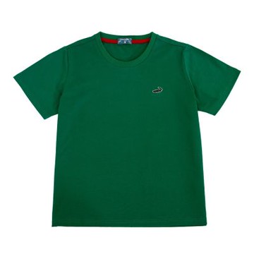 Crocodile Junior 小鱷魚童裝-鱷魚冰瓷綿圓領LOGO-TEE-綠色  ( 851418-04 小碼款)