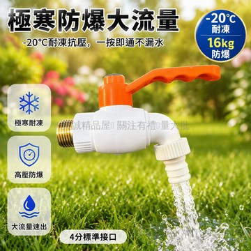 台灣出貨✨ 防爆球芯閥門 大流量直通水龍頭 4分室外凍防曬 洗衣機工程冷熱水閥