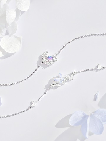 蝴蝶閨蜜手鏈女生純銀輕奢小眾設計感一對古風2022年新款520禮物